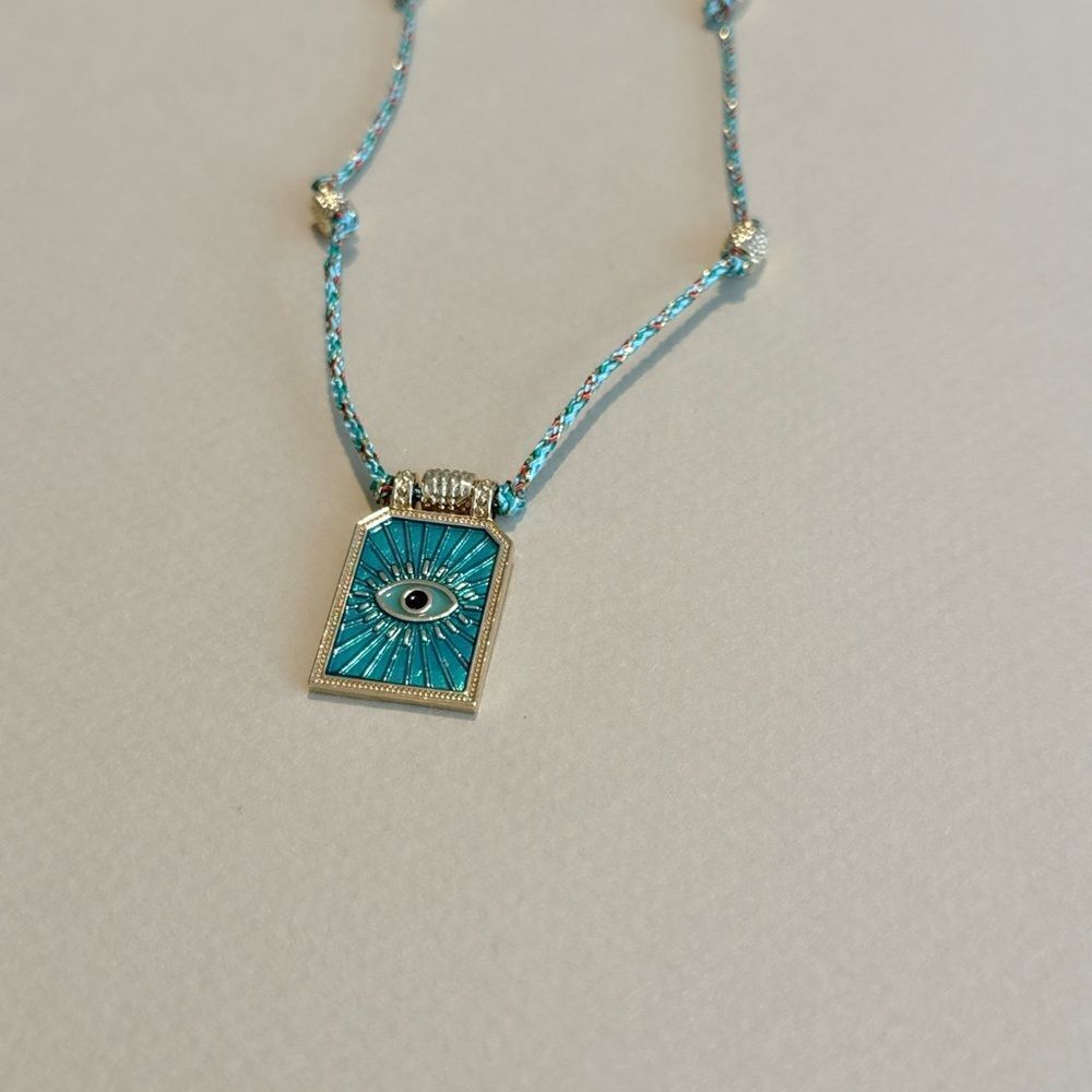 Boho evil eye necklace M1053 - Picture 3 of 4